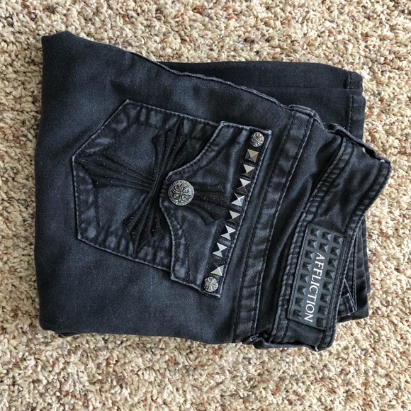 Affliction Denim - Affliction black jeans